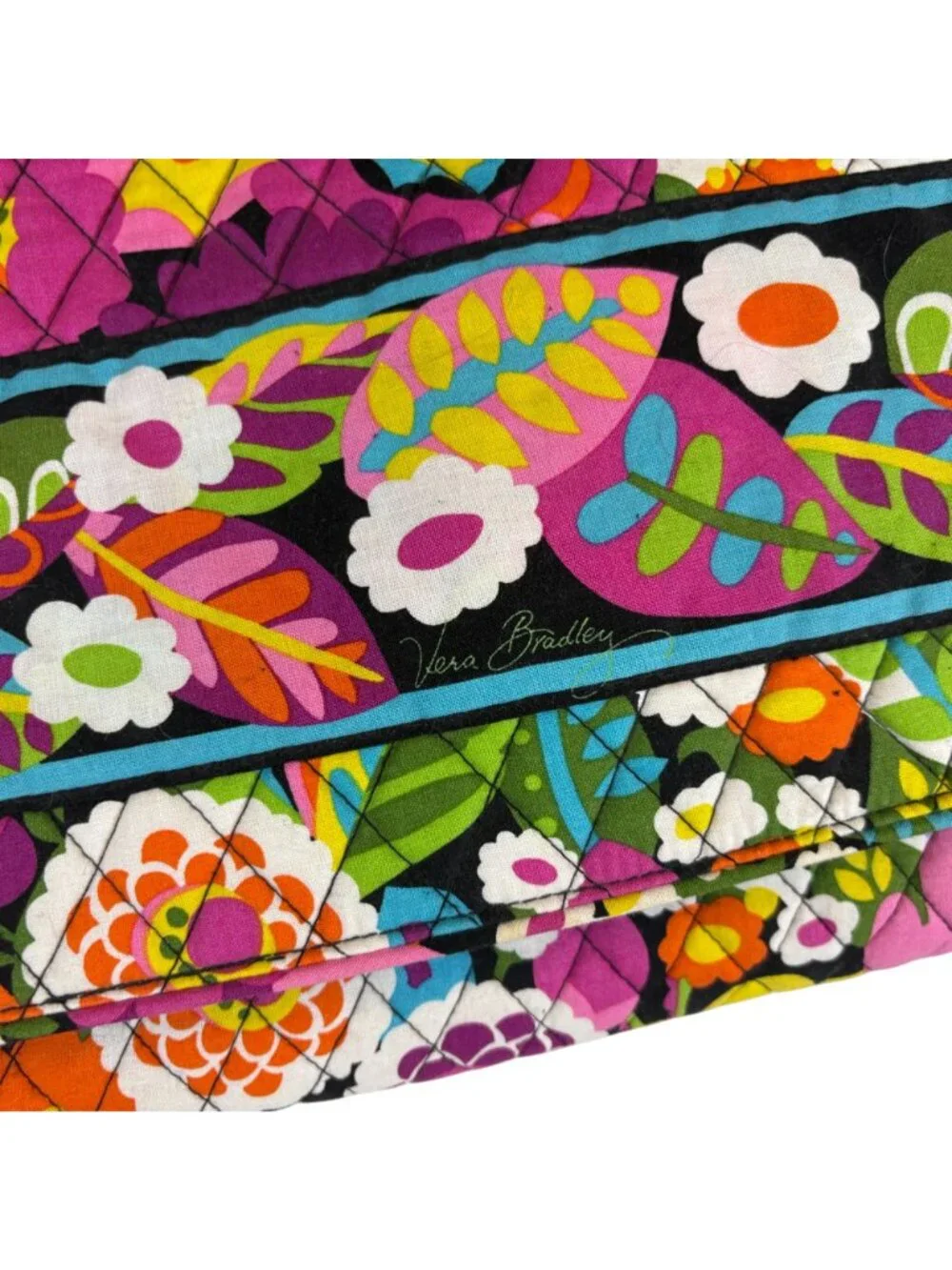 Vera Bradley Va Va Bloom Messenger Bag Floral Adjustable Strap